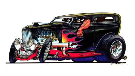 See more ideas about car cartoon, car drawings, automotive art. CARtoons and Hot Rods - Swanson Artworks