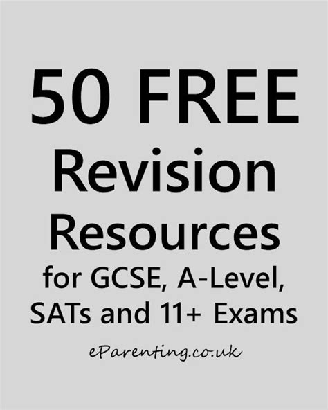 50 Free Revision Resources For Gcse A Level Sats And 11 2024