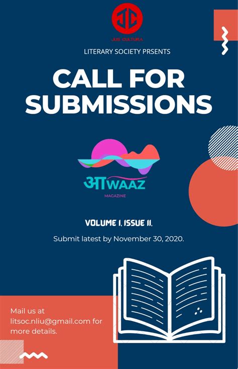 Call For Submissions Aawaaz Literary E Magazine Vol I Issue Ii By