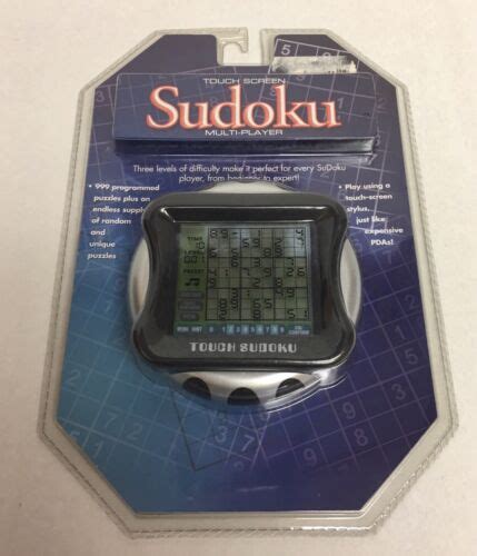New Sudoku Touch Screen Multi Player Electronic Hand Held Game By