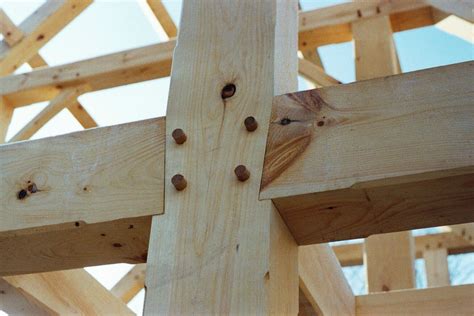 Up close look at timber frame joinery. | Timber frame building, Timber frame joinery, Timber 