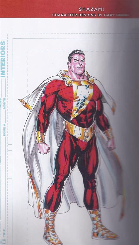 Shazam Dc New 52 Gary Frank Character Designs Art 1 Captain Marvel