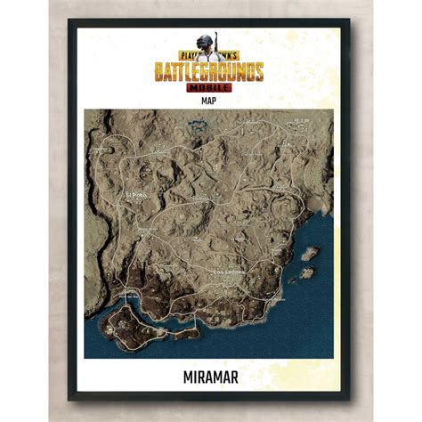 Jual Miramar Map Peta PUBG Mobile PUBGM HD Ukuran A Satuan Shopee Indonesia