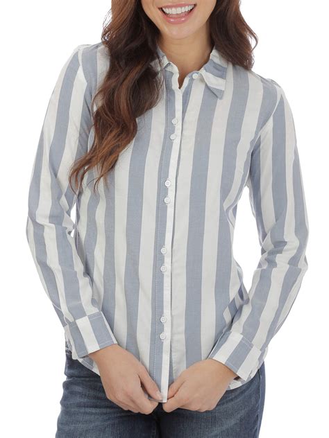 Lee Riders Lee Riders Womens Long Sleeve Double Button Shirt