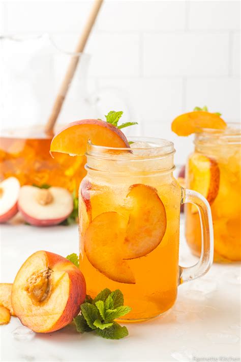 Peach Iced Tea Quick Chill Method Farmette Kitchen