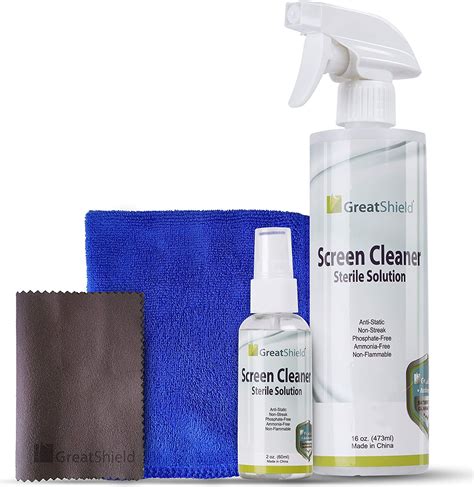 Greatshield Screen Cleaning Kit With Microfiber Cloth 2 16oz Non