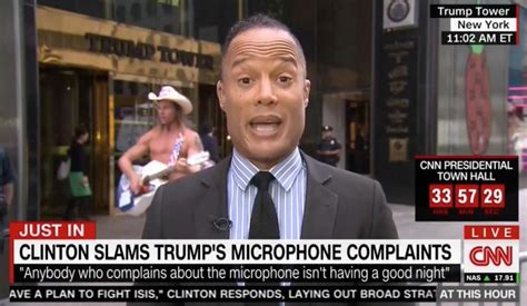 CNN Anchor Continues Live Shot While The Naked Cowboy Hilariously