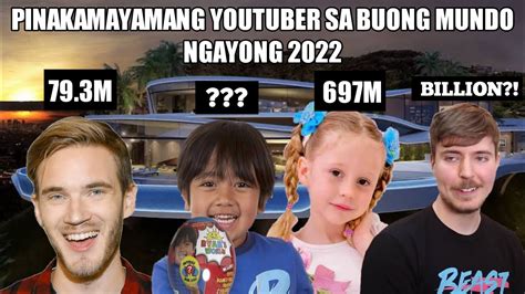 updated mga pinakamayaman na youtuber sa buong mundo ngayong 2o22 youtube