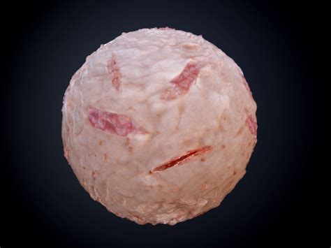 Gore Blood Guts Skin Cuts Seamless Pbr Texture 07 3d Model