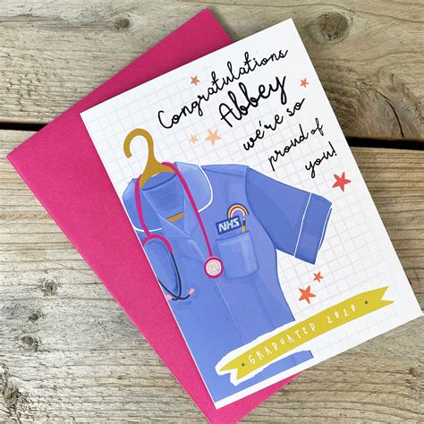 Nurse Graduation Card Nurse Exam Card Congratulations On Etsy Uk