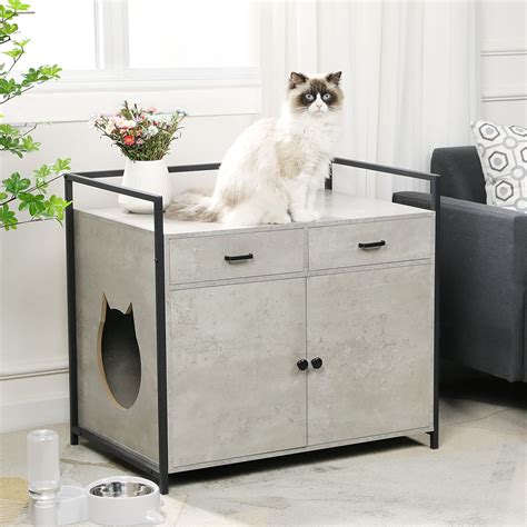 Buy Ms Extra Large Cat Litter Box Enclosure Cabinet Cat Washroom With