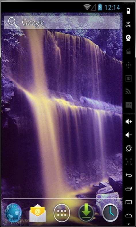 Purple Waterfall Live Wallpaper Android App Free Apk By Android Lwp