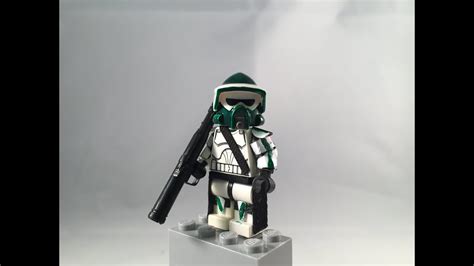 Lego Star Wars Custom Green Arf Trooper Youtube