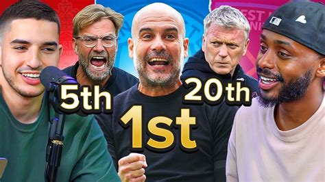 Debate Ranking Every Current Premier League Manager Win Big Sports