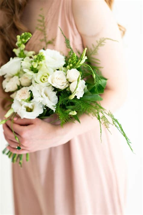 Flower Moxie Diy Bridesmaid Bouquet Plumosa Bouquet Fern Wedding
