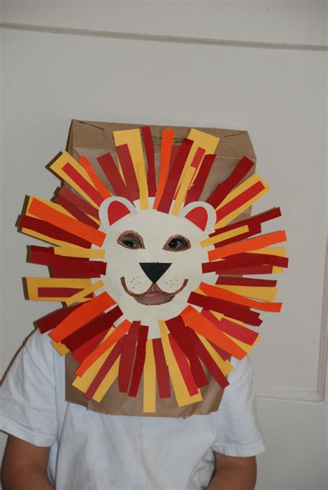 Fun Kids Craft Paper Bag Lion Mask Crafts Pinterest Animal