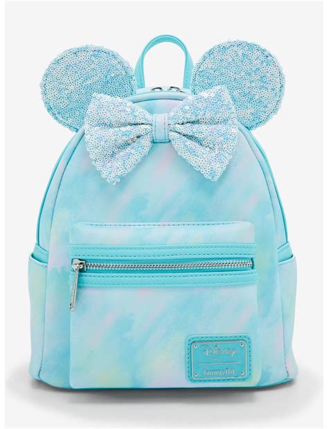 Loungefly Disney Minnie Mouse Sequin Bow Mini Backpack Boxlunch Exclusive Boxlunch