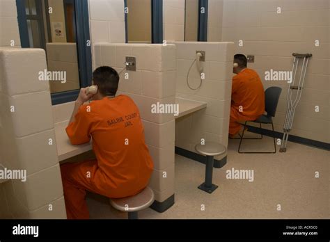Jail Visiting day Saline County Sheriff s Office Nebraska Stock Photo