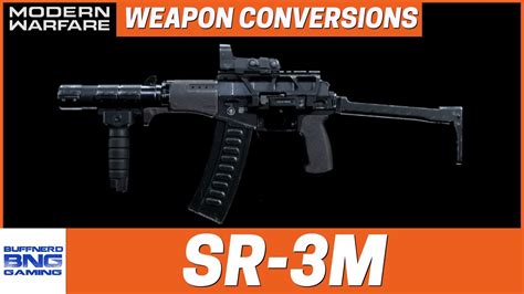 Sr 3m Weapon Conversion Call Of Duty Modern Warfare Youtube