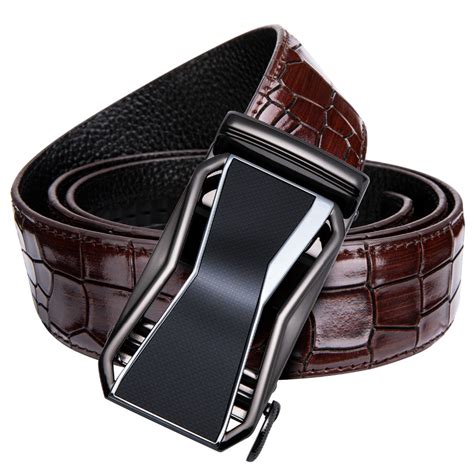 Fashion Belts for Men 100% Cow Genuine Leather Mens Belt Male Automatic ...