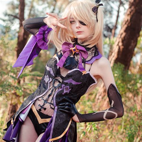 New Game Genshin Impact Cosplay Fischl Costume Outfits Dress Halloween