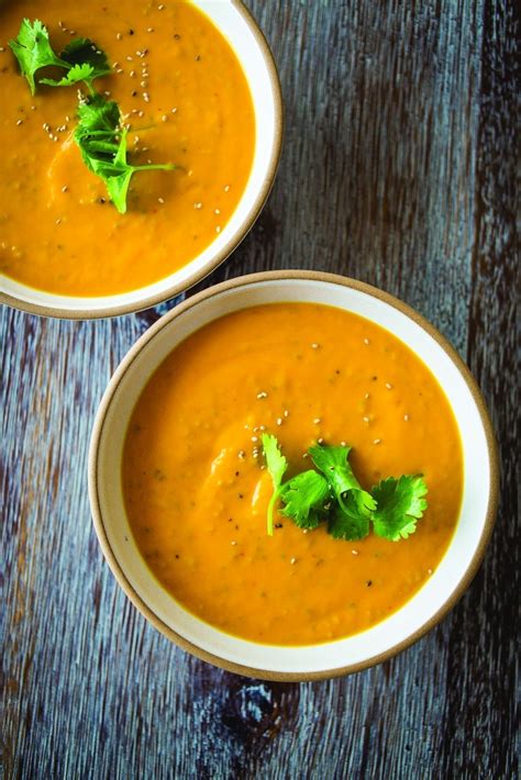 Creamy Coconut Ginger Carrot Soup Carrot Soup Recipes Soup Recipes