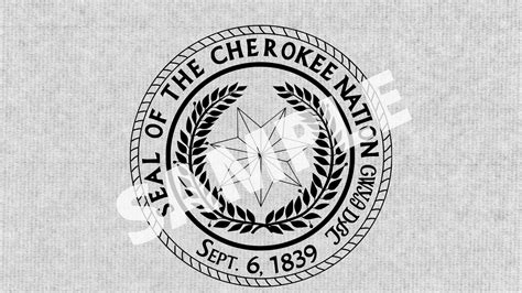 Cherokee Nation Seal Svg File For Use With Laser And Other Machines Etsy