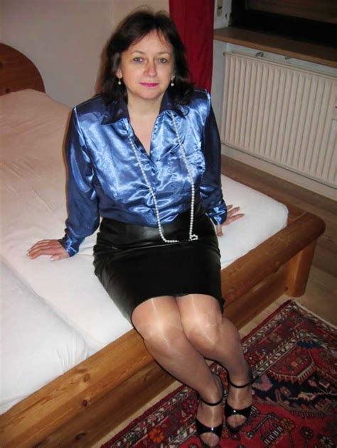 nylons satin bluse old mature sexy older women rock spanking erotic leather skirt blouse