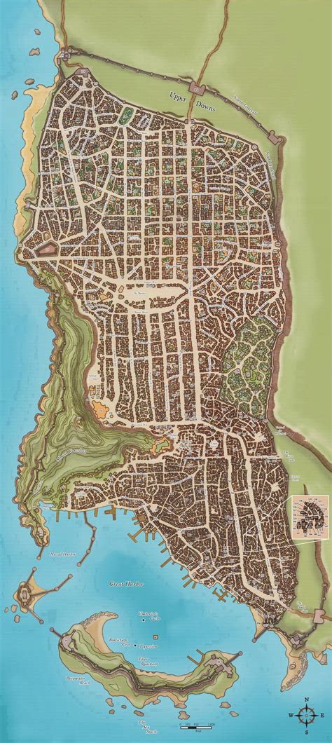 Waterdeep Fantasy City Map Fantasy World Map Fantasy City
