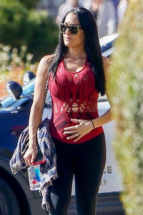 One half of the famous duo 'the bella twins,' nikki. Pregnant NIKKI BELLA Out and About in Los Angeles 01/29 ...