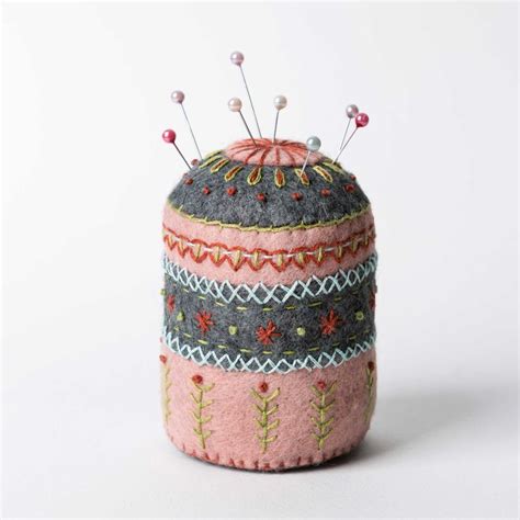 Pincushion Embroidery Felt Craft Kit Etsy