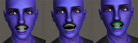 My Sims 3 Blog Teethy Mouth Color By Oneeuromutt