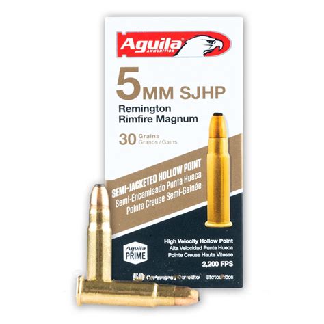 5mm Rem Mag 30 Grain Sjhp Aguila 50 Rounds Ammo
