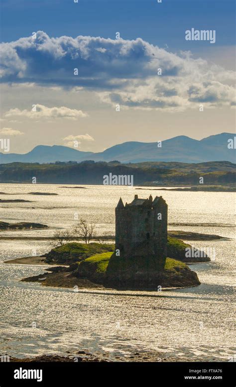 Castle Stalker Is A Four Story Tower House Or Keep Picturesquely Set On