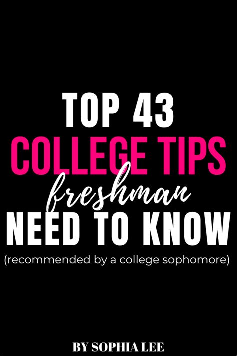 43 College Tips And Tricks Freshman Need To Know Before Going To School In 2020 Freshman