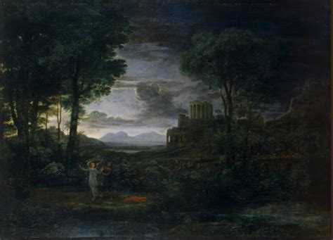 Landscape With Jacob Wrestling With The Angel Night Painting Gellee