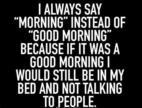 I Dont Have Very Many Good Mornings Imgur Sarcasm Quotes Sarcastic