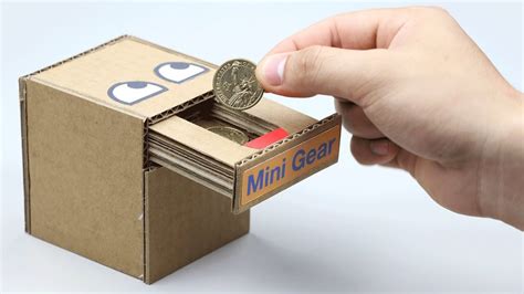 First of all, draw semi circles on the two opposite flaps of the cardboard box. How to Make Coin Bank Box - YouTube