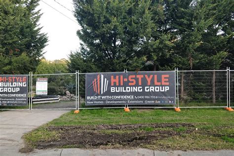 Construction Banners By 1 Aus Signage Experts Fencewrap
