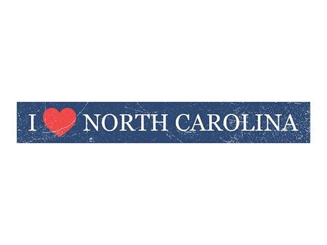 Premium Vector I Love North Carolina Grunge Letter Vector Template