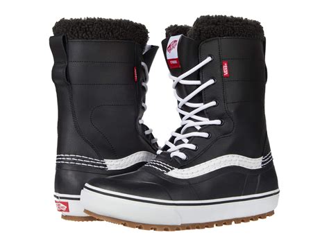 Vans Leather Standard Mte Snow Boot In Black For Men Lyst