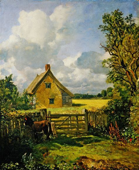 A Cottage In A Cornfield C1817 33 By John Constable 1776 1837