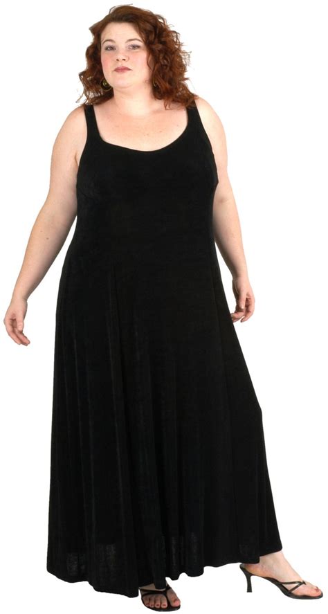 Slip Dress Black Slither Plus Size Peggy Lutz Plus Size Designer