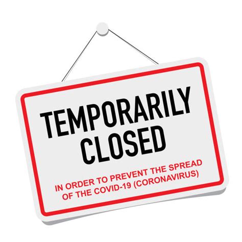 Temporarily Closed Sign Illustrations Royalty Free Vector Graphics