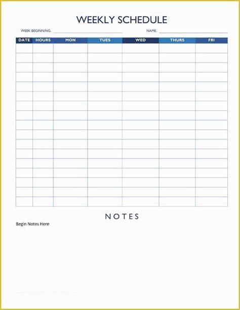 Monthly Employee Schedule Template Free Of Free Work Schedule Templates