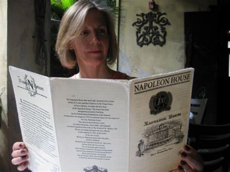 Shannon Selin Reading The Napoleon House Menu Which Inspired Her Novel