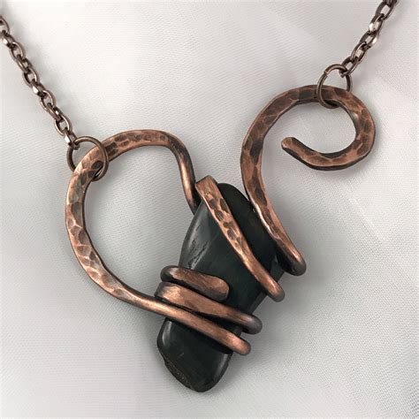 Black Necklace Otis Handmade Jewelry Copper Wire Necklace Copper