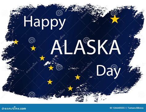 Happy Alaska Day Festive Concept Stock Illustration Illustration Of