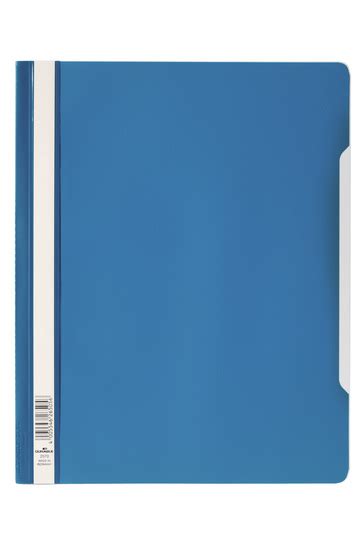 Durable Clear View Folder A4 Blue 50 Pack A4 Clear Folder Durable