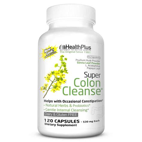 Proponents of colon cleansing believe that toxins from your gastrointestinal tract can cause a variety of health problems, such as arthritis and high blood pressure. Health Plus Super Colon Cleanse - 120 Capsules - eVitamins.com